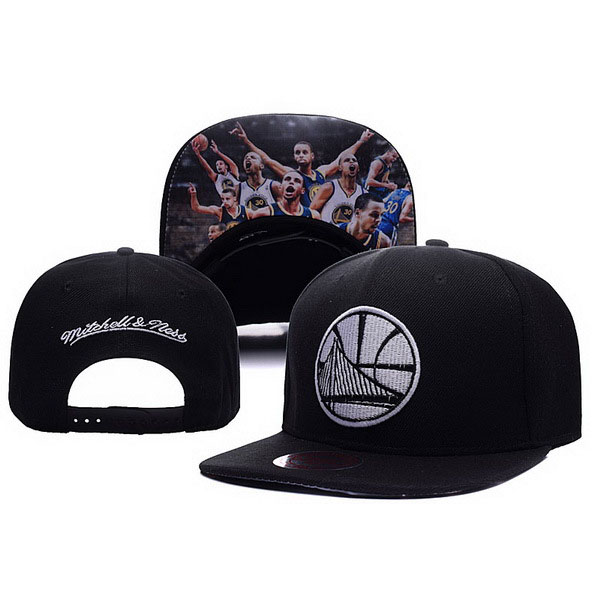  Golden State Warriors #30 Stephen Curry Black NBA Snapback Hat